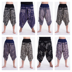 Assorted set of 5 Unisex Printed Cotton Three Quarter Pants