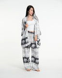 Wholesale Unisex Floral Elephant Lounge Set in Black - $18.50