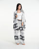 Unisex Floral Elephant Lounge Set in Black