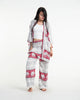 Unisex Floral Elephant Lounge Set in Red