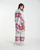 Unisex Floral Elephant Lounge Set in Red
