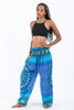 Tribal Chakras Unisex Harem Pants in Blue