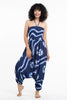 Tie Dye 2-in-1 Jumpsuit Harem Pants in Indigo