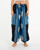 Two Tone Thai Hill Tribe Fabric Unisex Cotton Pants in Blue