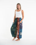 Wholesale Two Tone Thai Hill Tribe Fabric Unisex Cotton Pants in Multi - $14.00