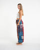 Two Tone Thai Hill Tribe Fabric Unisex Cotton Pants in Multi