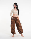 Wholesale Unisex Hill Tribe Cotton Elephant Pants in Brown - $15.00