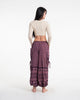 Unisex Hill Tribe Cotton Elephant Pants in Purple