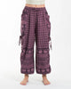 Unisex Hill Tribe Cotton Elephant Pants in Purple