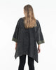 Unisex Spiral Stonewashed Tunic Top in Black
