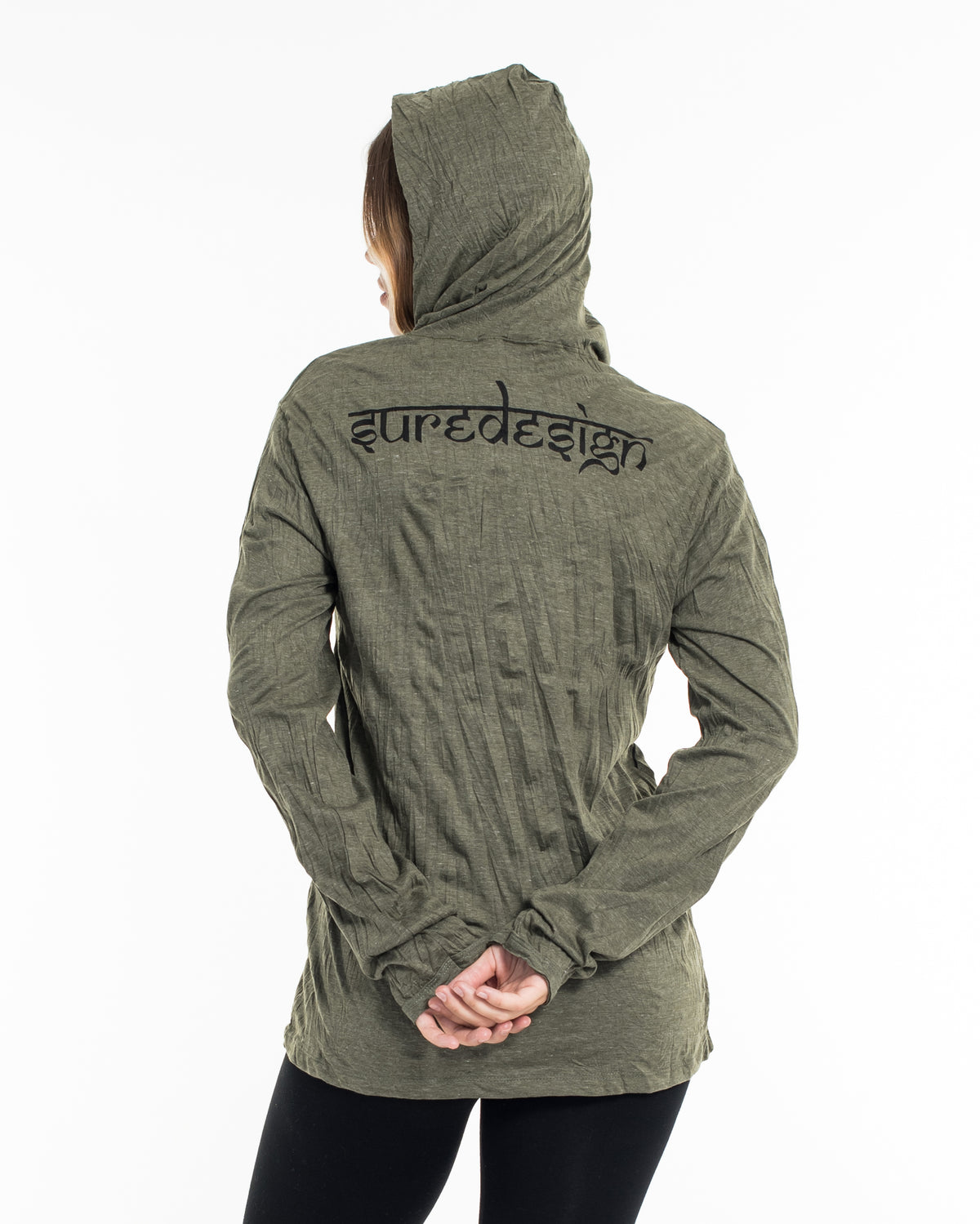 Sure Design Unisex Sacred Geometry Mandala Hoodie Green
