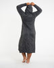 Sure Design Womens Tree Of Life Long Sleeve Hoodie Dress Black L/XL