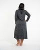 Sure Design Womens Tree Of Life Long Sleeve Hoodie Dress Black L/XL