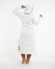 Sure Design Womens Tree Of Life Long Sleeve Hoodie Dress White L/XL