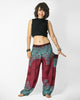 Geometric Mandalas Unisex Harem Pants in Red