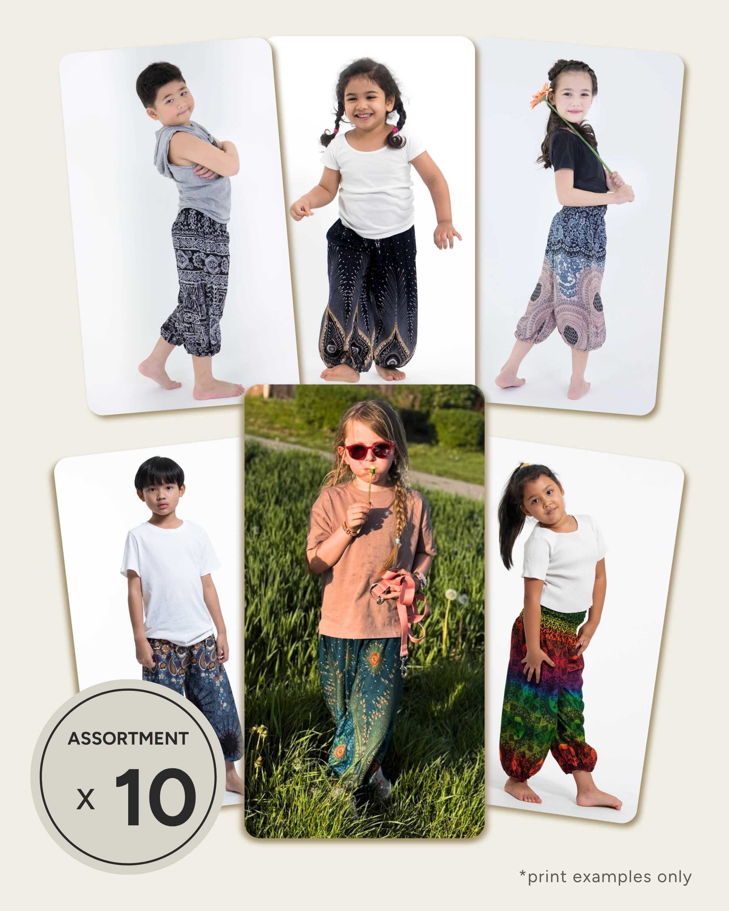Assorted set of 10 Kids Harem Pants