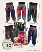 Assorted set of 10 Plus Size Thai High Crotch Harem Pants BESTSELLER