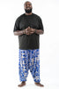 Plus Size Imperial Elephant 2-in-1 Jumpsuit Elephant Pants in Blue