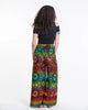 Rainbow Elephant Wrap Palazzo Style Elephant Pants in Orange
