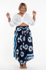 Plus Size Tie Dye Handkerchief Midi Skirt in Indigo