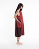 Colorblock Stonewash Tank Dress in Red