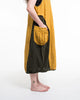 Colorblock Stonewash Tank Dress in Yellow