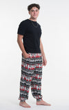Wholesale Unisex Eco-Friendly Elephant Harem Pants in Black and Red - $12.50