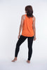 Super Soft Cotton Womens Tree Tank Top in Orange