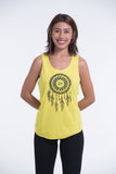 Wholesale Super Soft Cotton Womens Dreamcatcher Tank Top in Yellow - $6.00