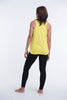 Super Soft Cotton Womens Tiger Tattoo Tank Top in Yellow