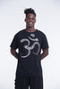 Unisex Om Tattoo Cotton T-Shirt in Black