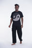 Unisex Yin Yang Cotton T-Shirt in Black