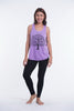 Super Soft Cotton Womens Tree Tank Top in Violet