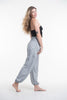 Solid Color Harem Pants in Gray