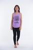 Super Soft Cotton Womens Bambi Tree Tank Top in Violet