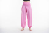 Wholesale Solid Color Harem Pants in Pink - $11.00