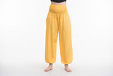 Wholesale Solid Color Harem Pants in Yellow - $11.00