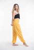 Solid Color Harem Pants in Yellow