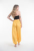 Solid Color Harem Pants in Yellow