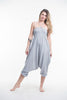 Solid Color 2-in-1 Jumpsuit Harem Pants in Gray