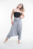 Solid Color 2-in-1 Jumpsuit Harem Pants in Gray