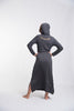 Sure Design Womens Tree Of Life Long Sleeve Hoodie Dress Gold on Black
