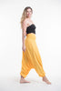 Solid Color 2-in-1 Jumpsuit Harem Pants in Yellow