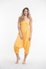Solid Color 2-in-1 Jumpsuit Harem Pants in Yellow