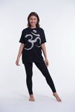 Wholesale Unisex Om Tattoo Cotton T-Shirt in Black - $10.00