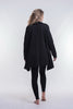 Fleece Cardigan in Black