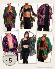 Assorted set of 5 - Unisex Kimono Cardigans
