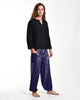 Peacock Feathers Unisex Harem Pants in Blue