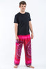 Tribal Chakras Unisex Harem Pants in Pink