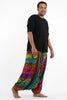 Plus Size Rainbow Elephant Drop Crotch Elephant Pants in Purple